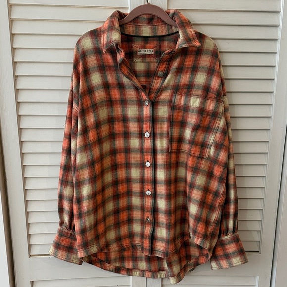 We The Free Tops - Free People Ashley Flannel - M